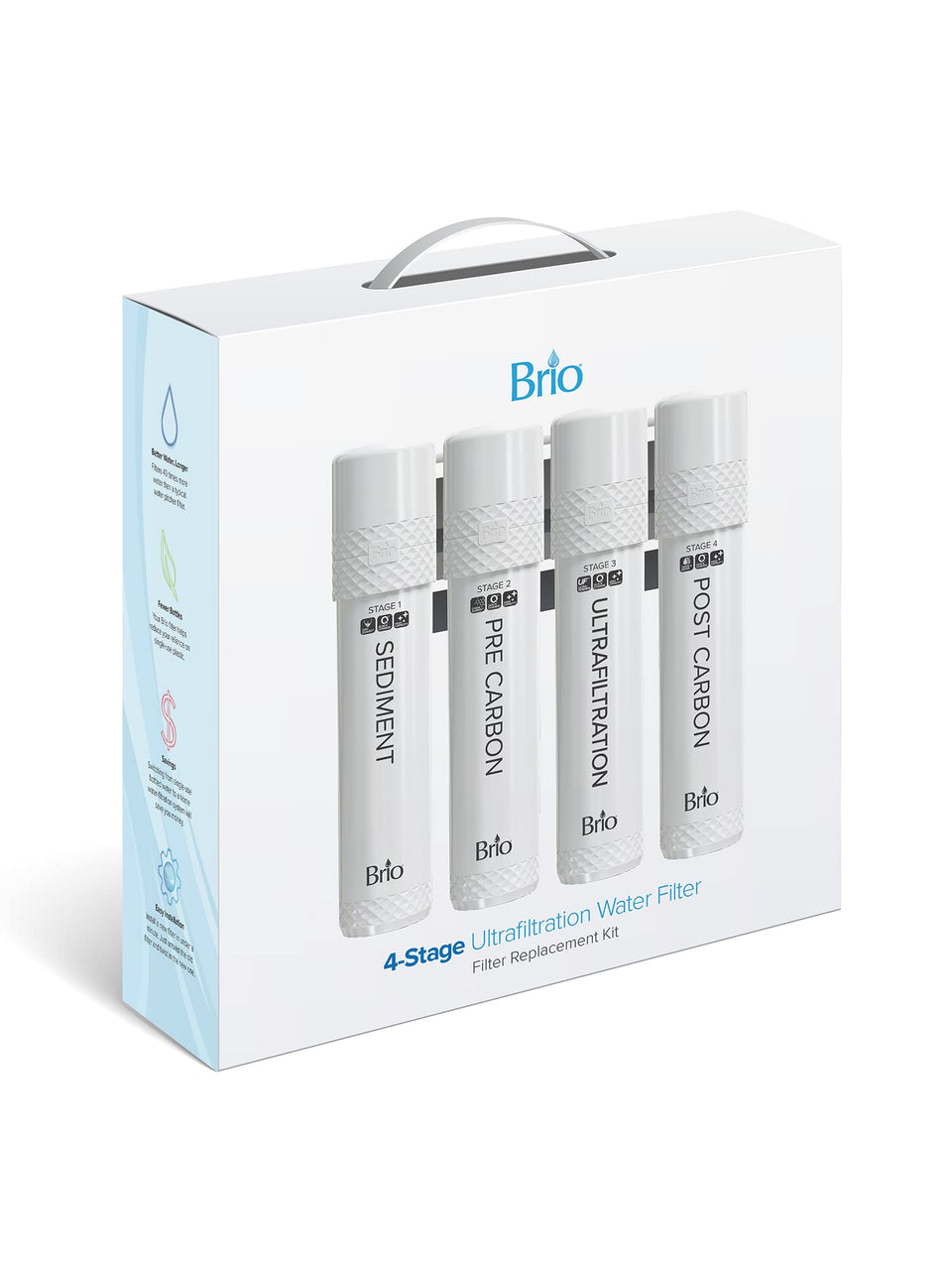 Brio 4-stage sediment filter removing dirt for cleaner water at home