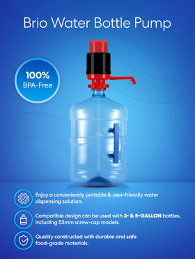 Brio pump's durable cylinder case protects components during daily use