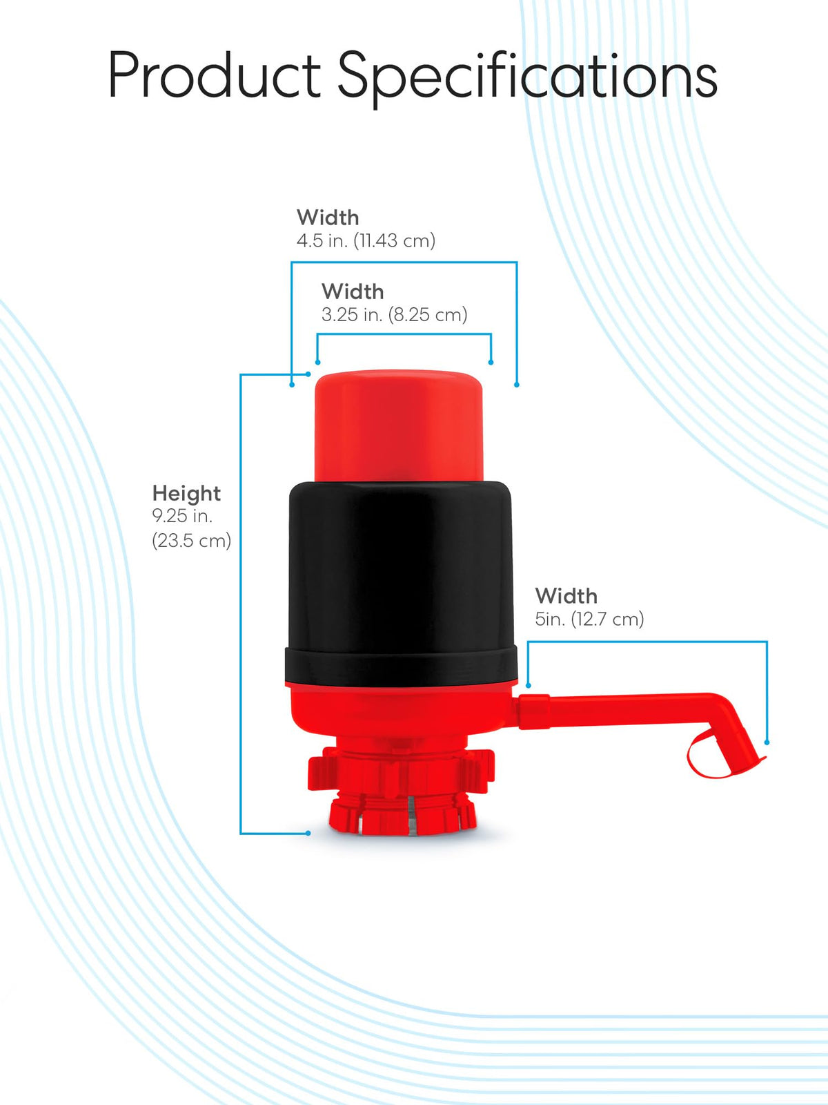 Brio red and black design adds bold style to hydration