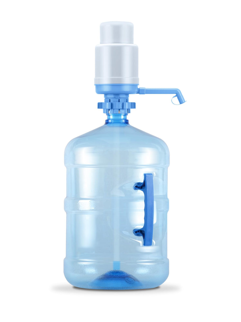 Brio universal manual drinking water pump with pour spout for easy dispensing