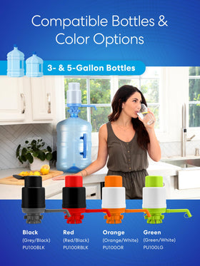 Brio compact pump design fits on countertop for quick access