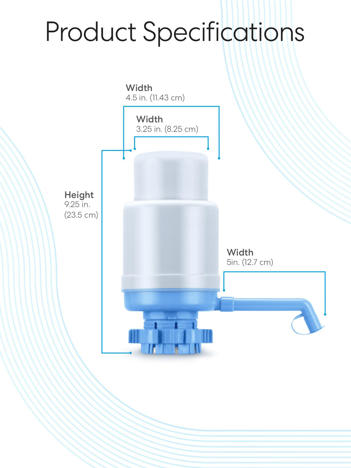 Brio pump demonstrates compatibility with different bottle sizes