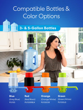 Brio manual pumping action provides steady, controlled flow.