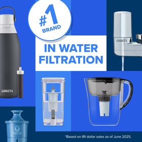Brita Elite BPA-free blue housing supports safe filtration.