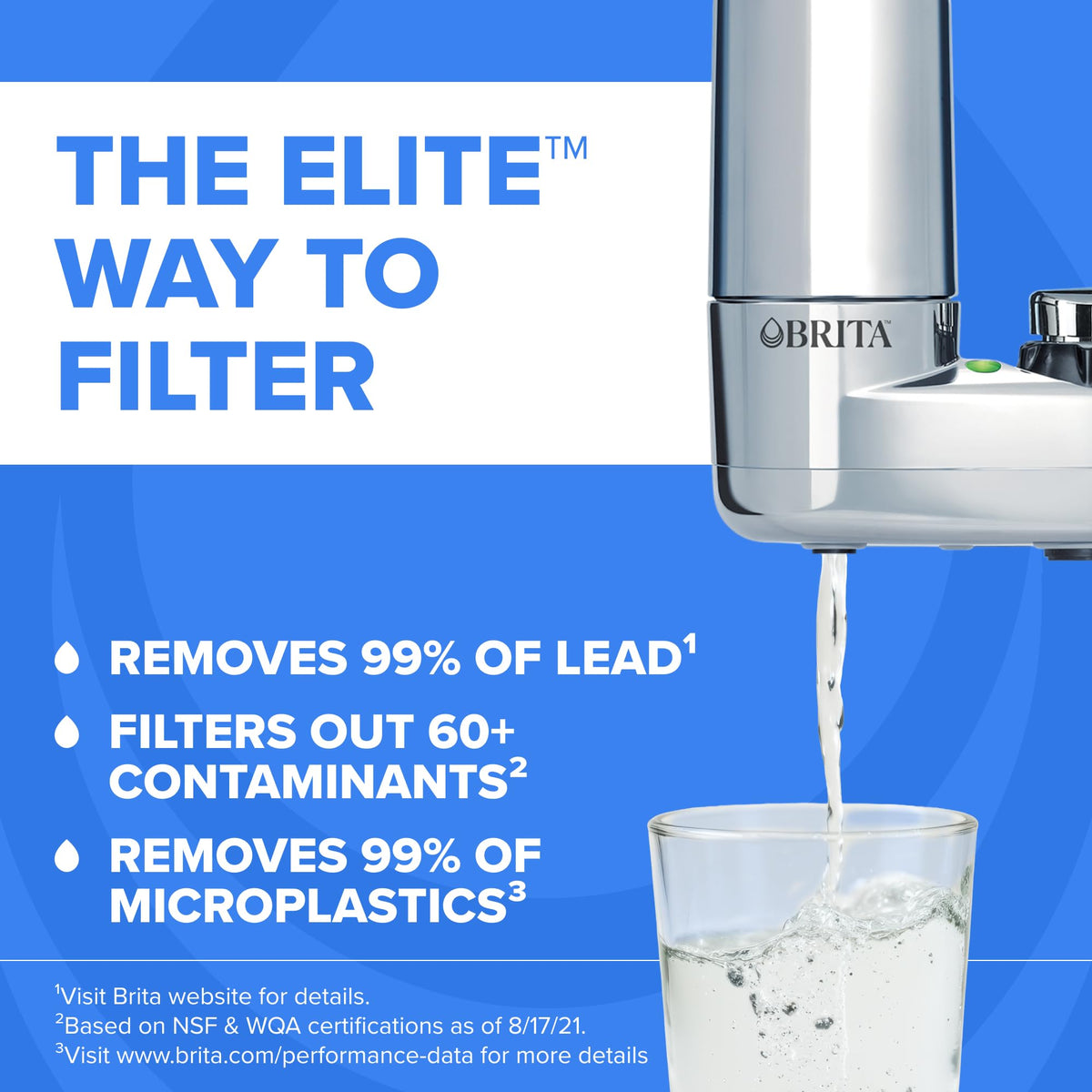Brita faucet-mount installation-demo showing tool-free setup.