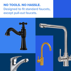 Brita faucet mount system chrome spray options offer versatile delivery