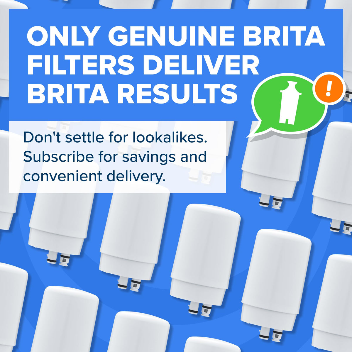 BRITA filter life of 100 gallons for months of filtered water