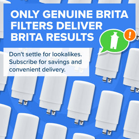 BRITA filter life of 100 gallons for months of filtered water