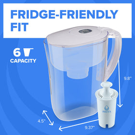 Brita-filtered water delivers crisp flavor
