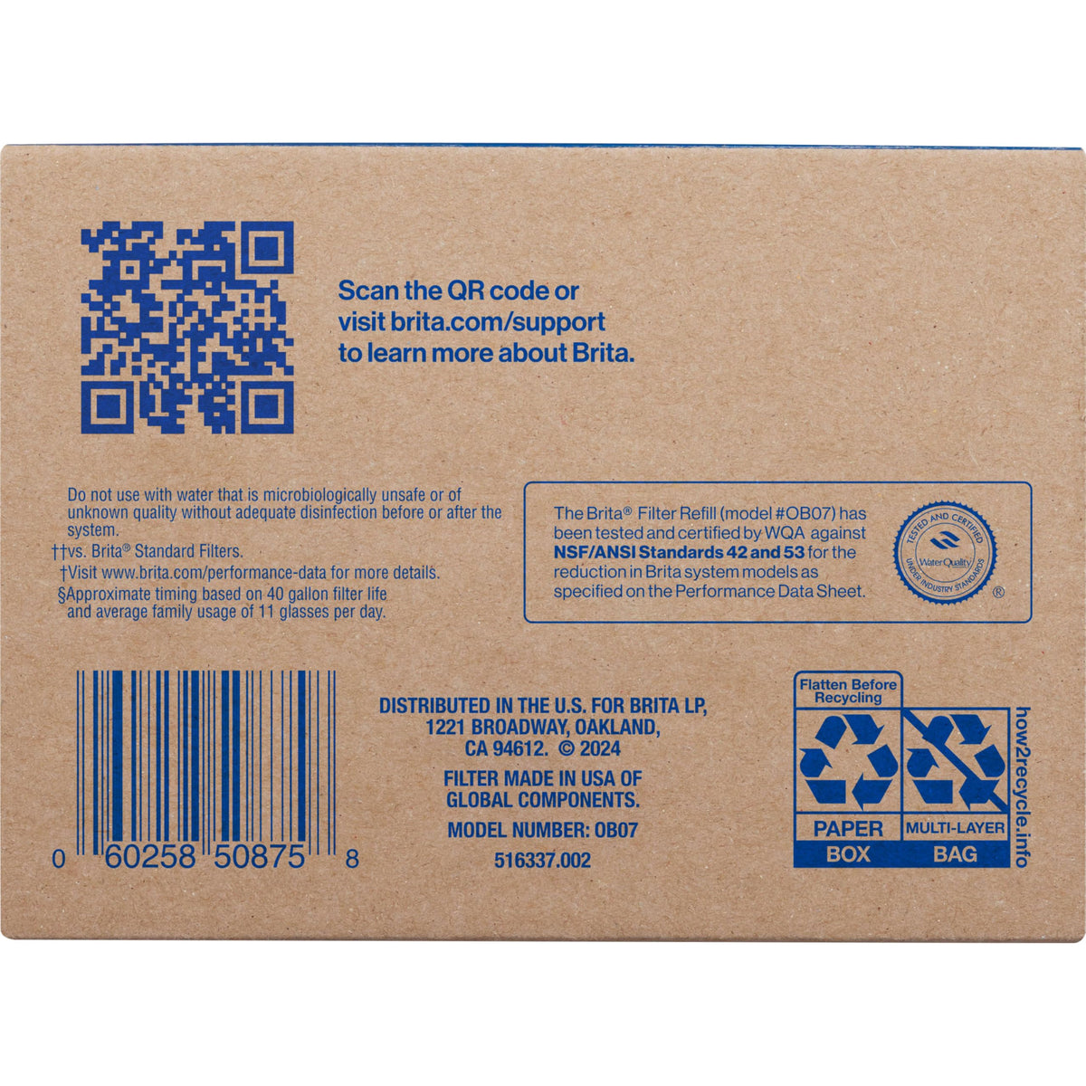BRITA reduces chlorine, mercury, copper, and cadmium per certifications.