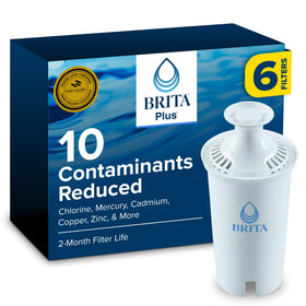 Brita Plus pack of six filters ready for replacement and ongoing hydration.