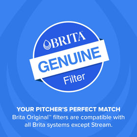 Brita Standard fits most Brita pitchers and dispensers excluding Stream models.