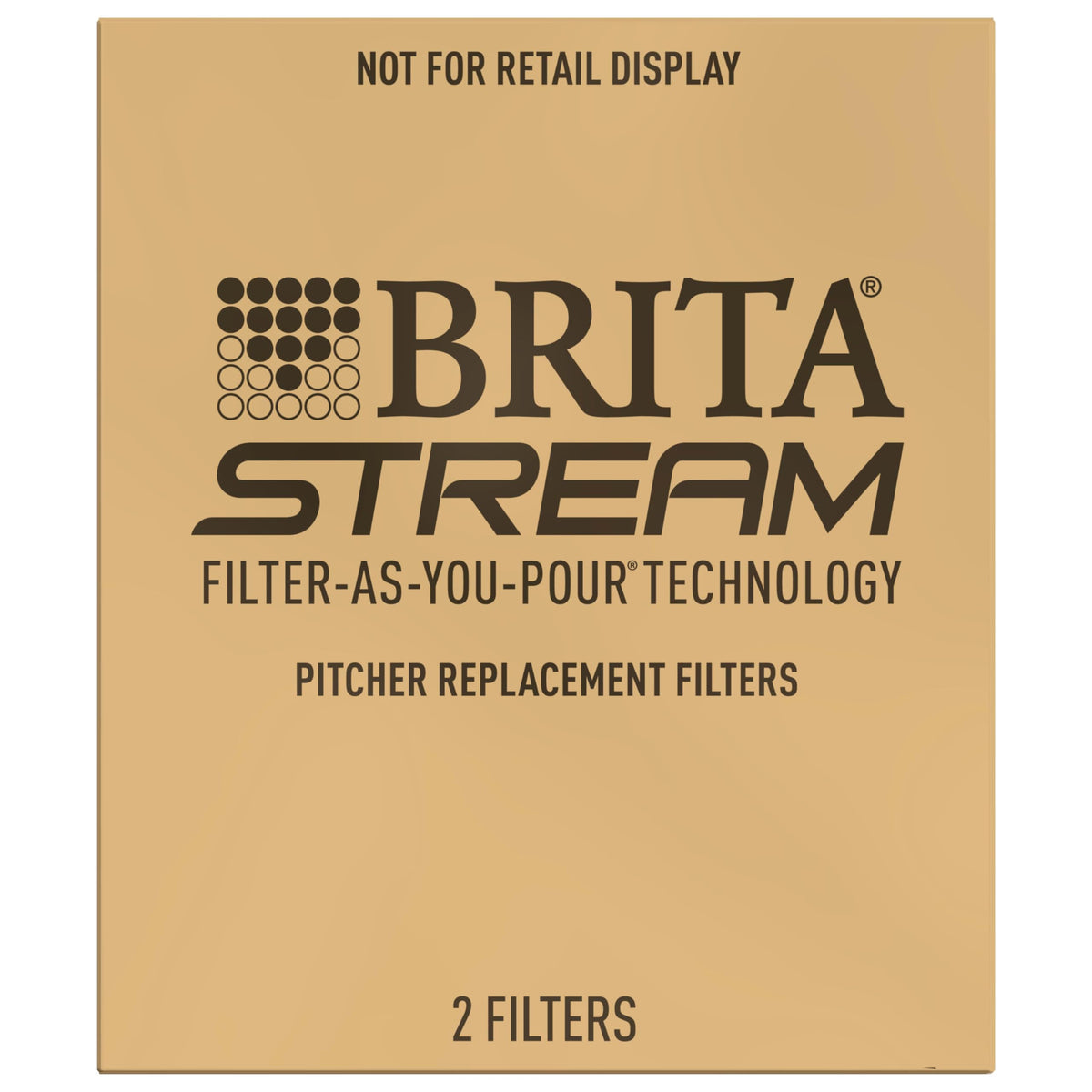 BRITA Stream dual-filtration with carbon form reduces chlorine flavors and particulates.