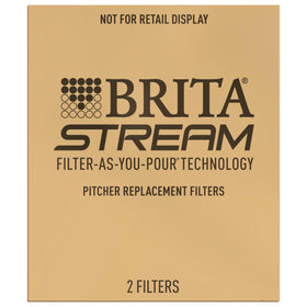 BRITA Stream dual-filtration with carbon form reduces chlorine flavors and particulates.