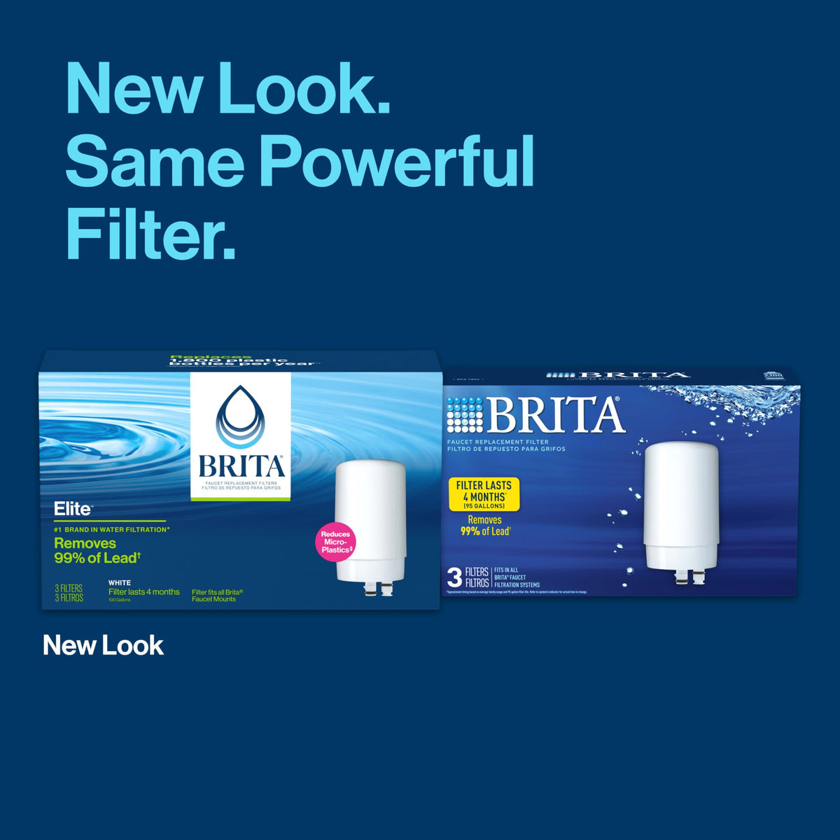 Brita three pack filter box laid out for quick replacement and savings