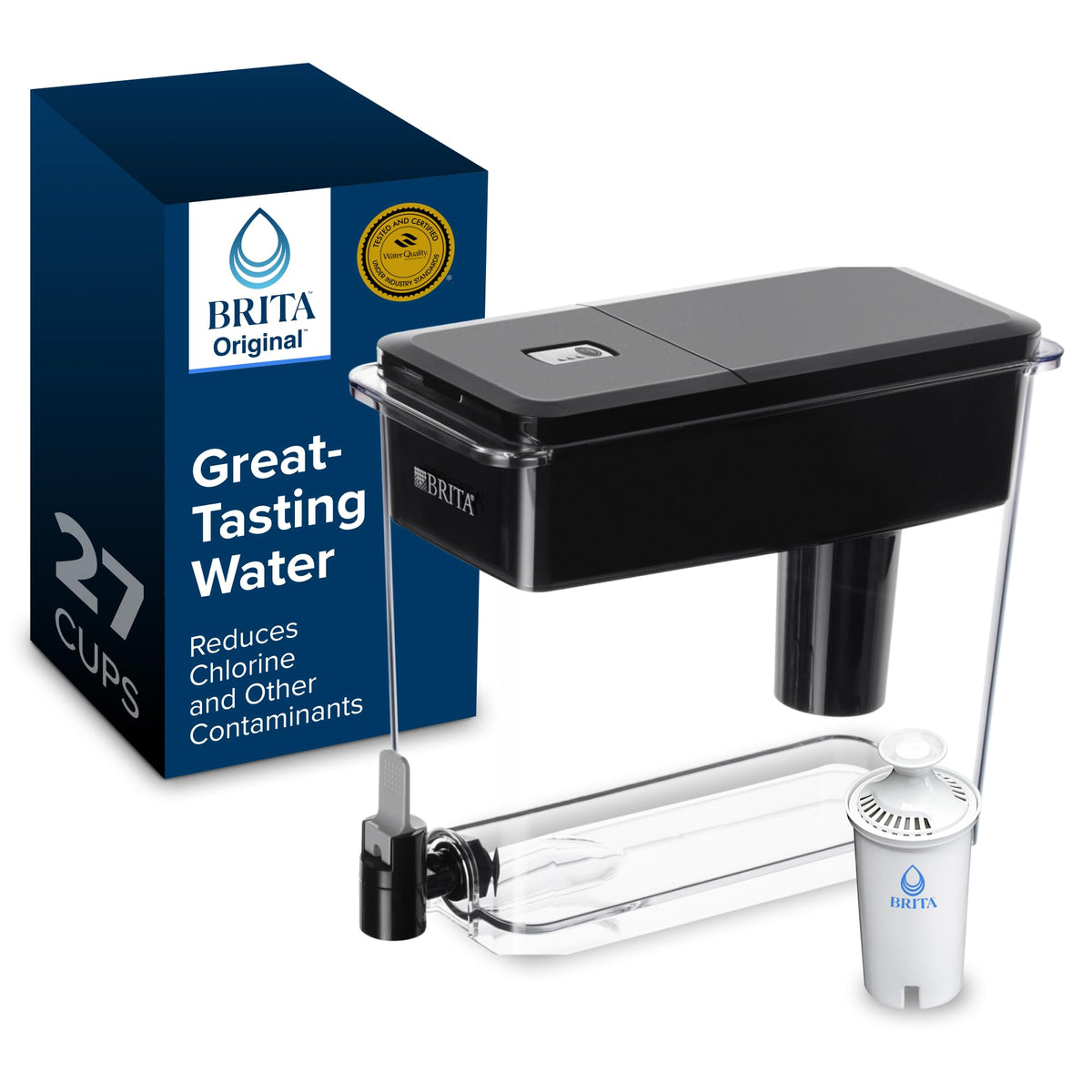BRITA UltraMax 27-cup dispenser showing large capacity for family hydration