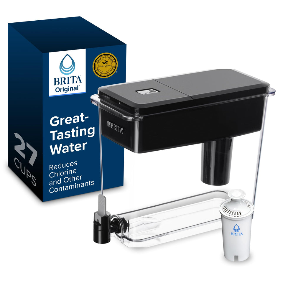 BRITA UltraMax 27-cup dispenser showing large capacity for family hydration