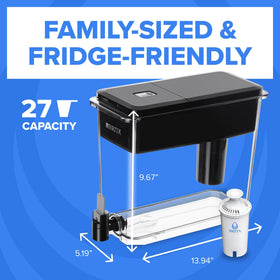 BRITA UltraMax fridge friendly design fits neatly in a refrigerator