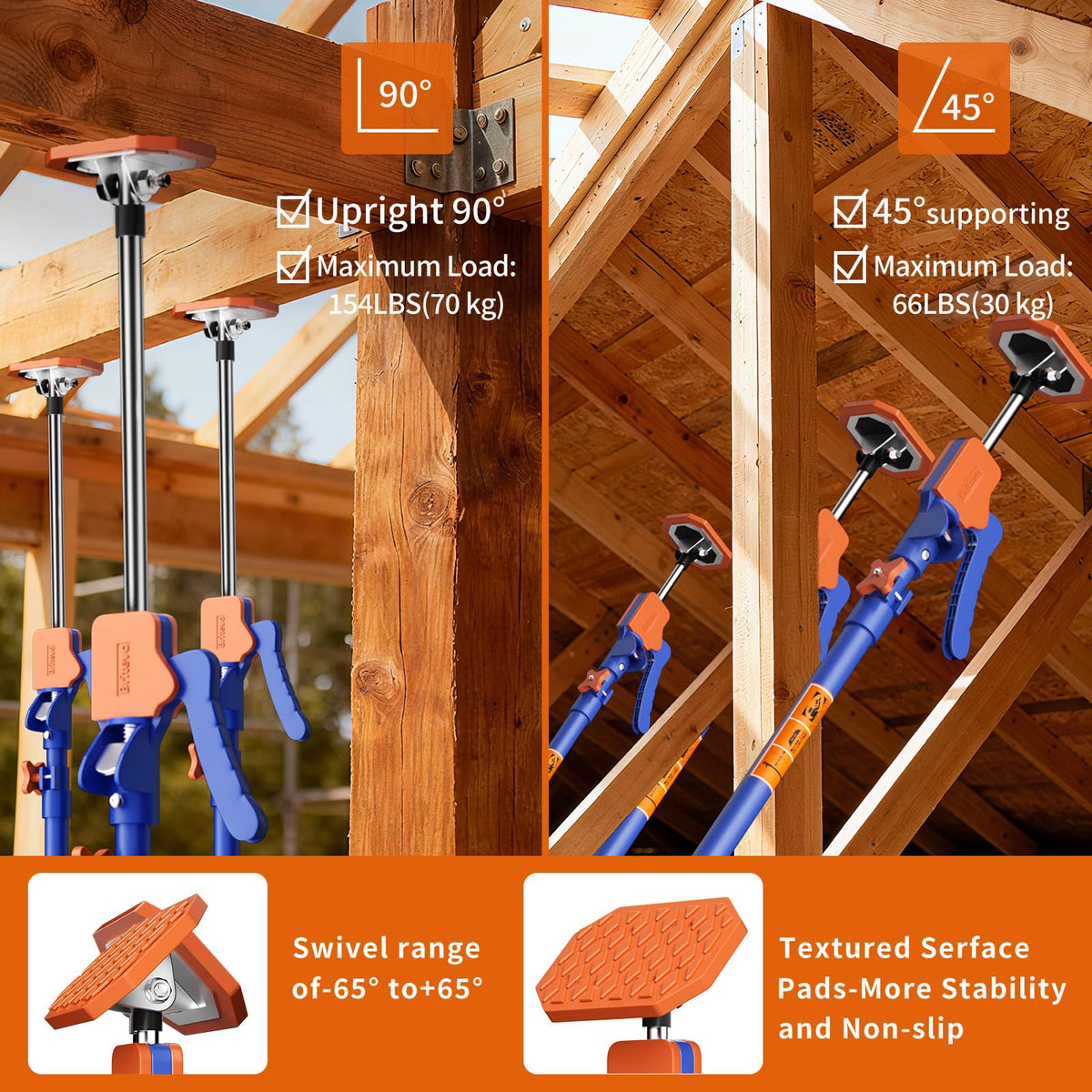 Britevo third-hand support holds drywall and cabinets for hands-free work.