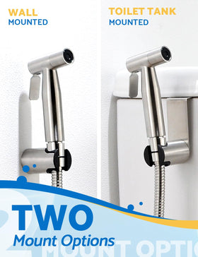 BRITULIF bidet sprayer adjustable jet soft mist highlights versatile cleaning options.