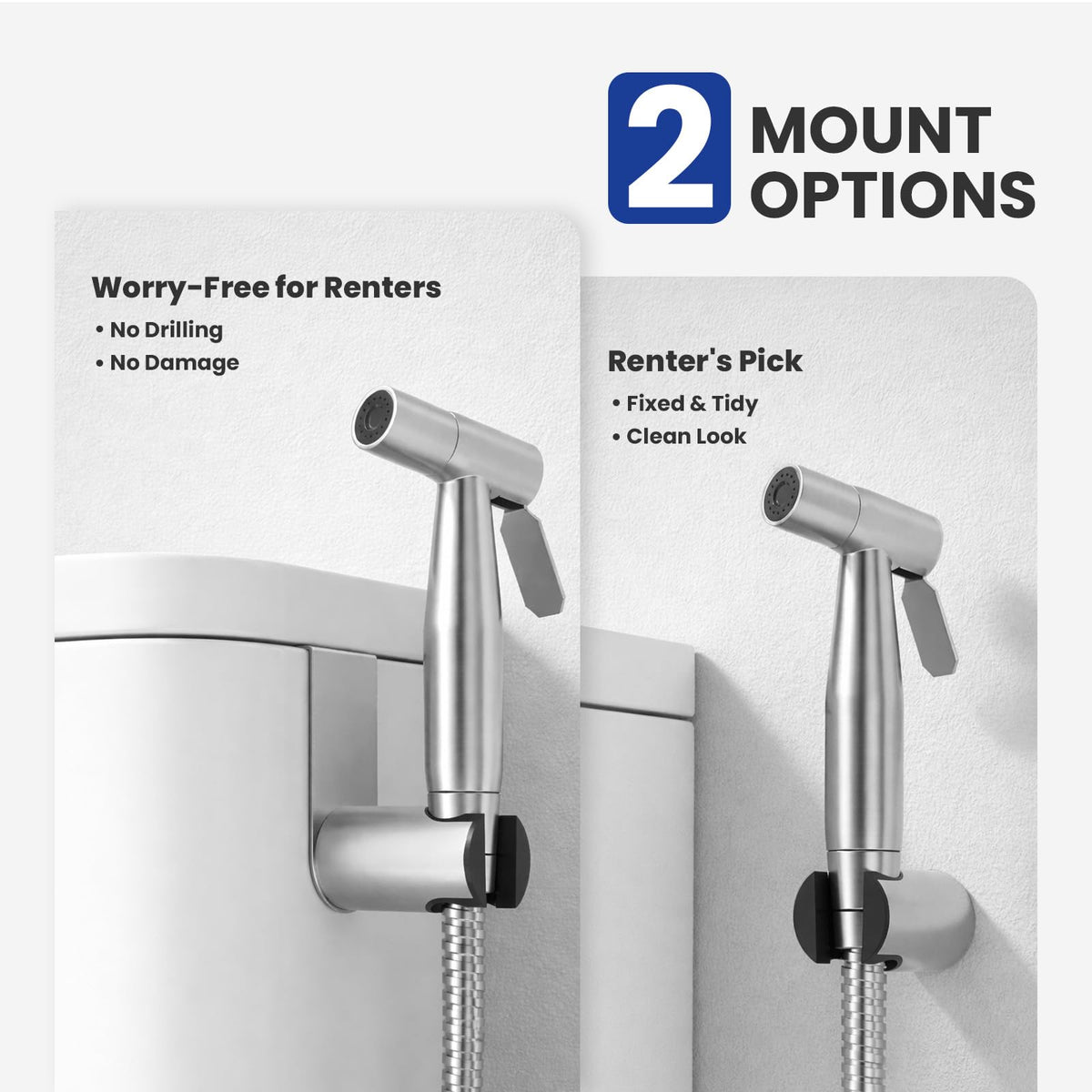 Leak-free design keeps bathroom dry with BRITULIF sprayer