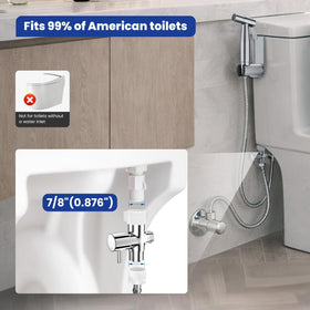 BRITULIF bidet sprayer in jet mode for thorough cleaning