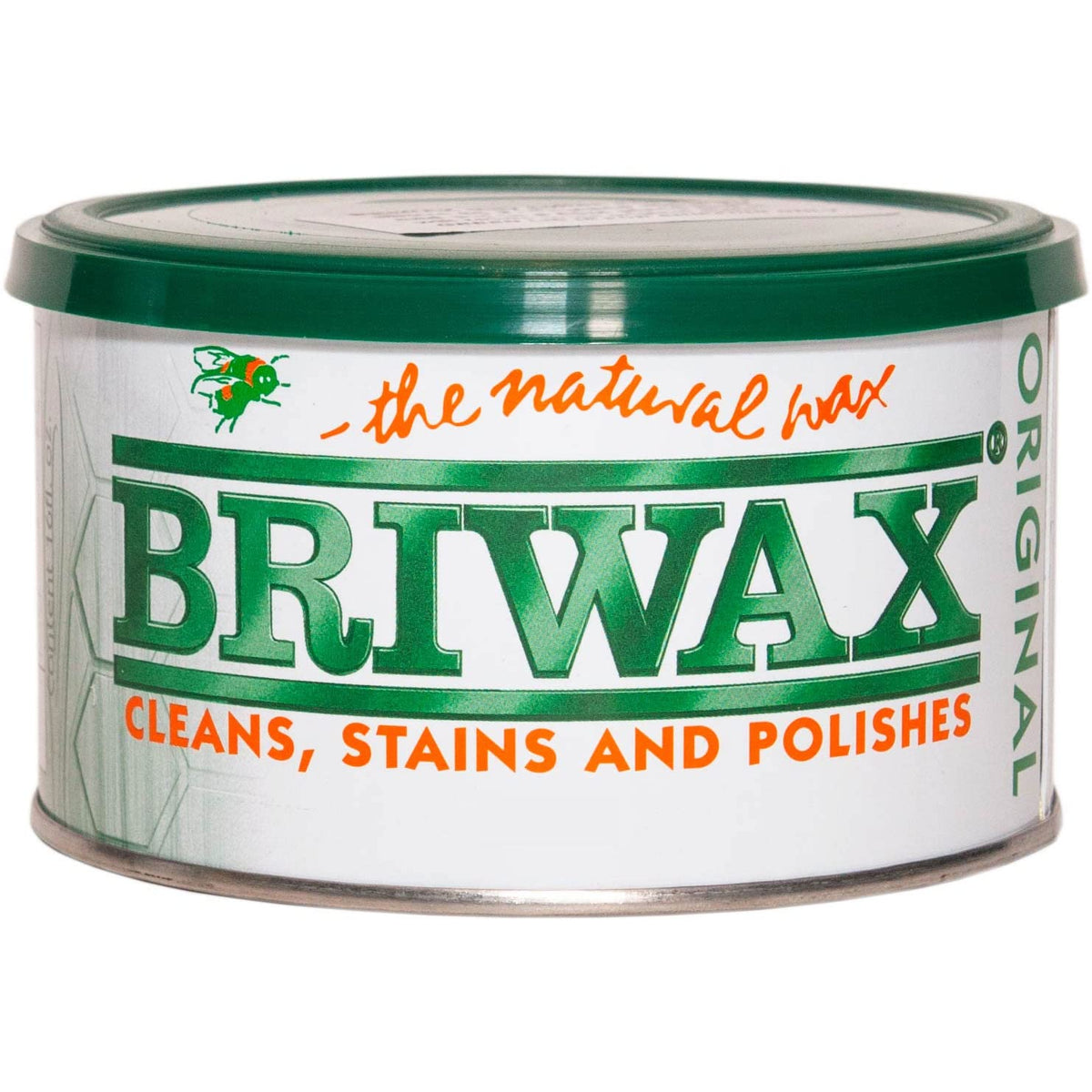 Briwax Light Brown Furniture Wax Polish enhances grain and guards against fingerprints
