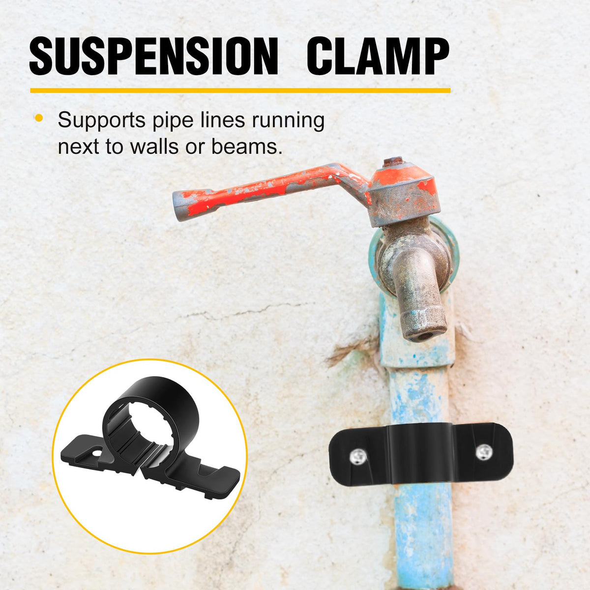 Briwooody 3/4-inch PEX clamp keeps pipes neat