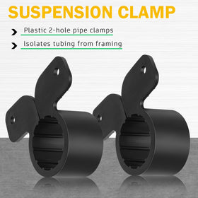 Briwooody clamp showing compatibility with PEX copper and CPVC tubing