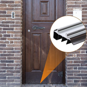Briwooody scissors-trimmable door seal for customized fit on narrower doors.