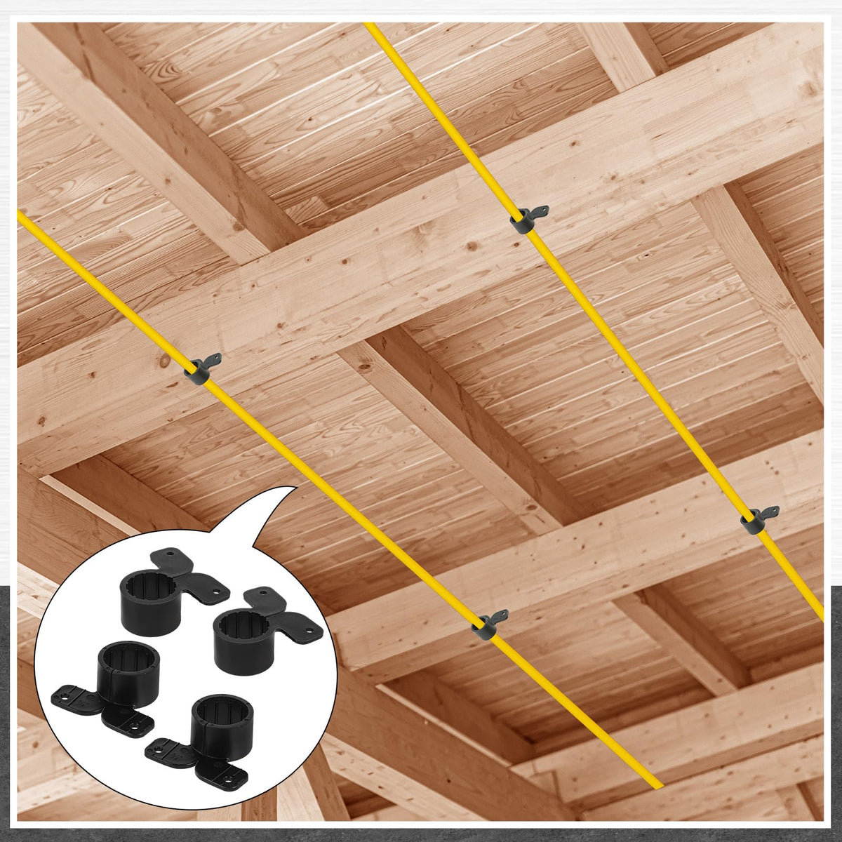 Briwooody PEX clamp in action providing a secure grip