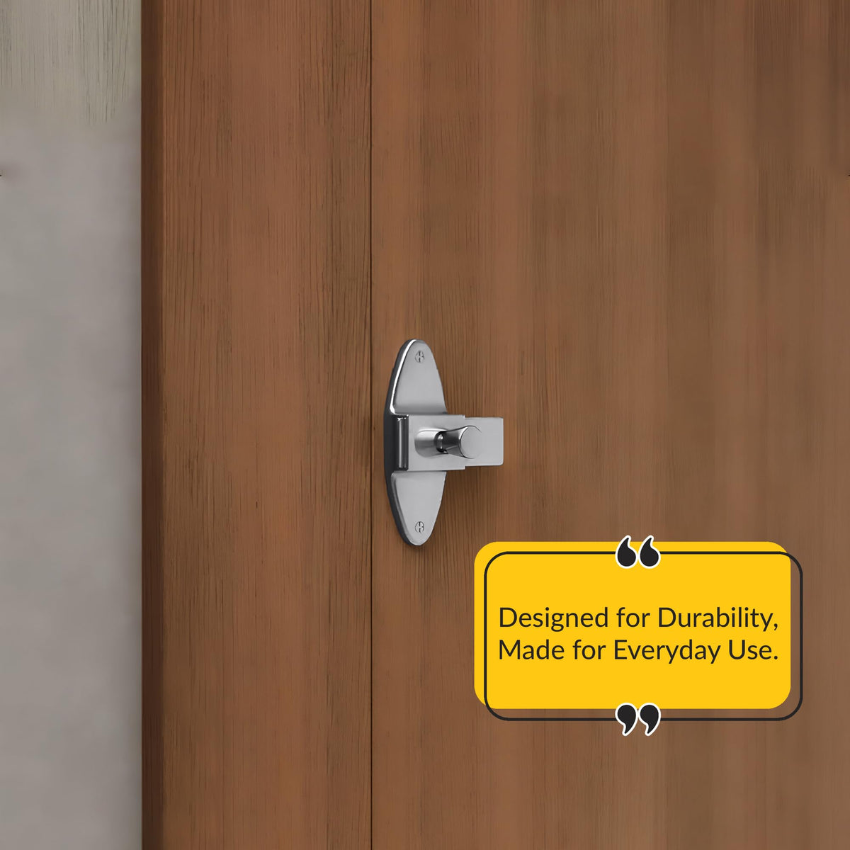 BRIXWELL keeper fits 1-1/4 inch square edge pilasters for sturdy mounting.
