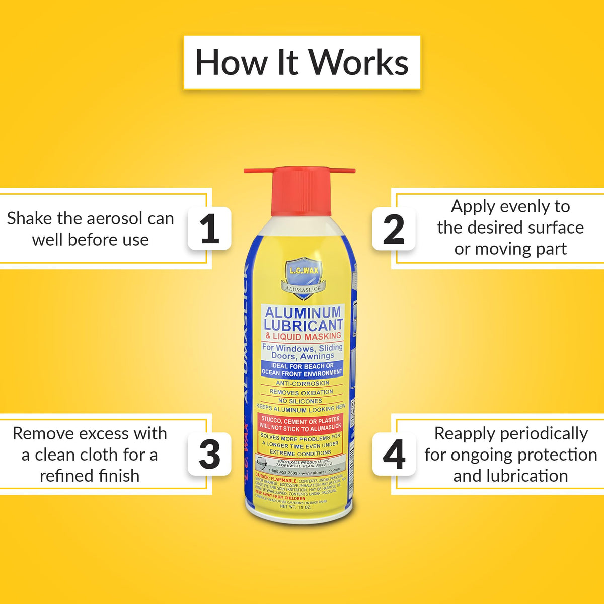 BRIXWELL wax lubricant applies evenly for coastal equipment protection