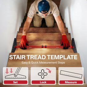Brizago gauge with 360-degree rotation for complex stair designs