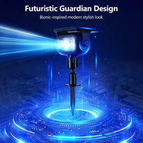 Brizled 360-degree head rotates to aim light precisely where needed.