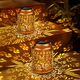 Brizled hummingbird lanterns arrive as a convenient two-pack.