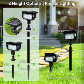 Brizled IP55 waterproof spotlight withstands rain and snow for year-round use.
