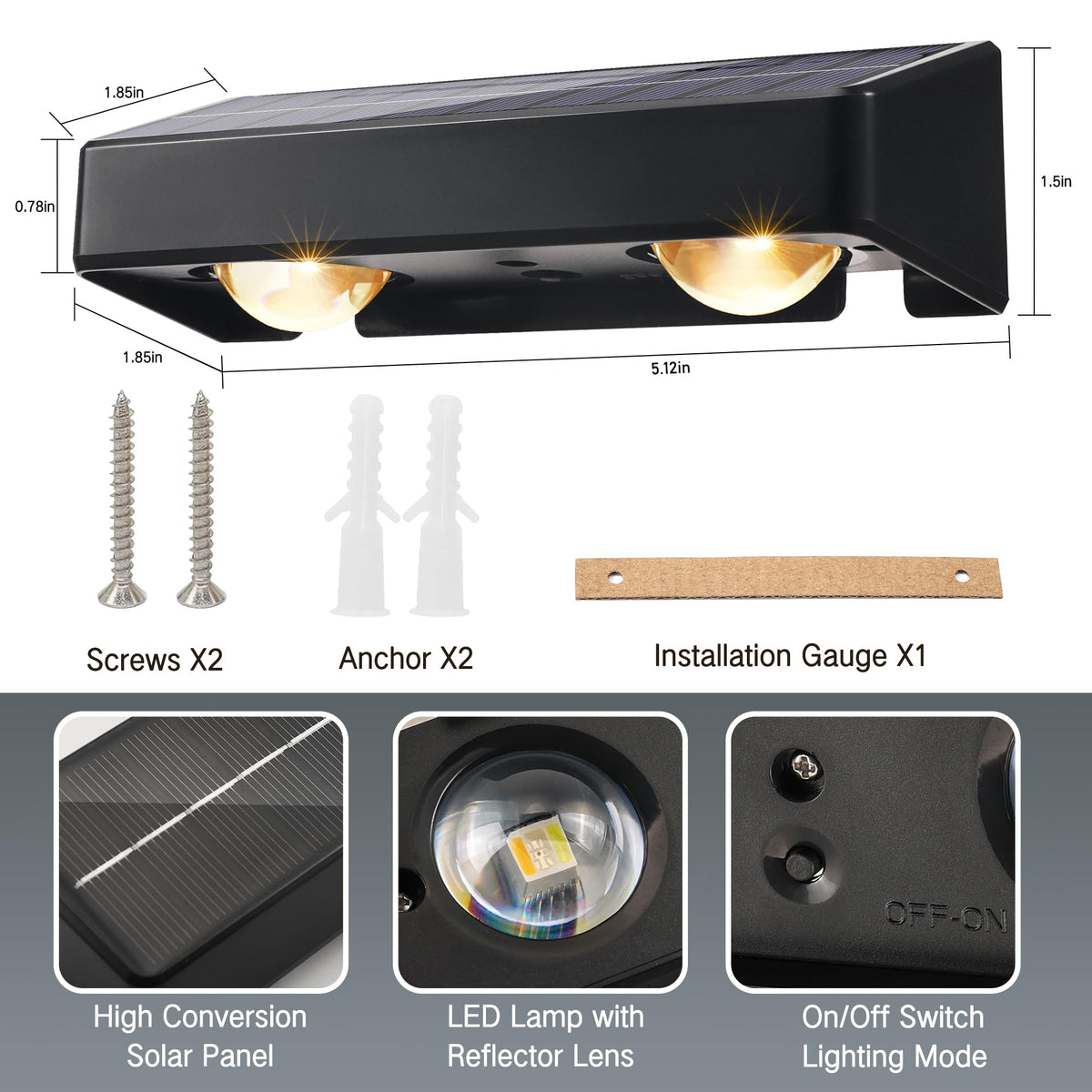 Brizled solar lights for safe, wire-free outdoor lighting.