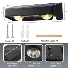 Brizled solar lights for safe, wire-free outdoor lighting.