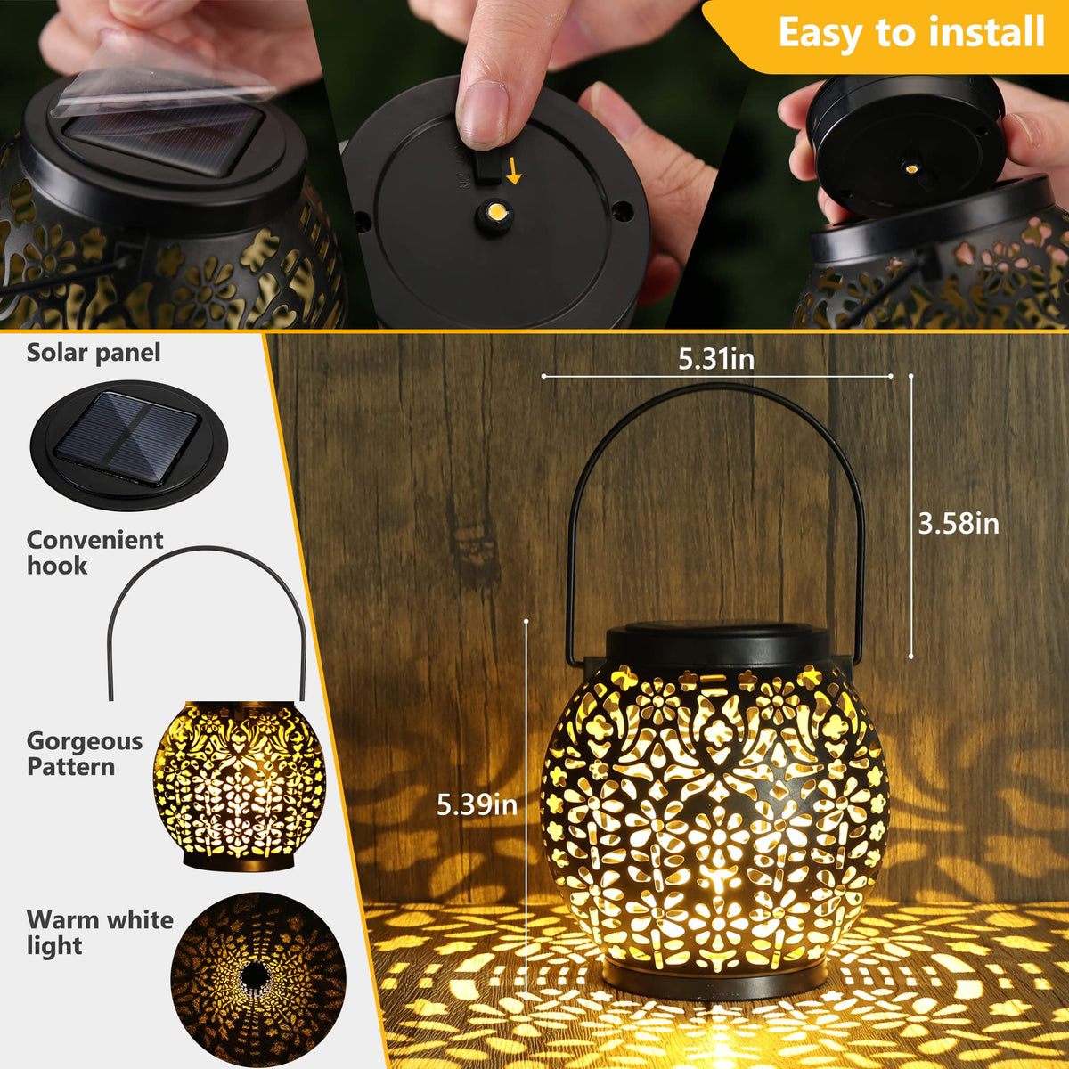 Brizled warm-white glow enhances weddings and festive outdoor events.
