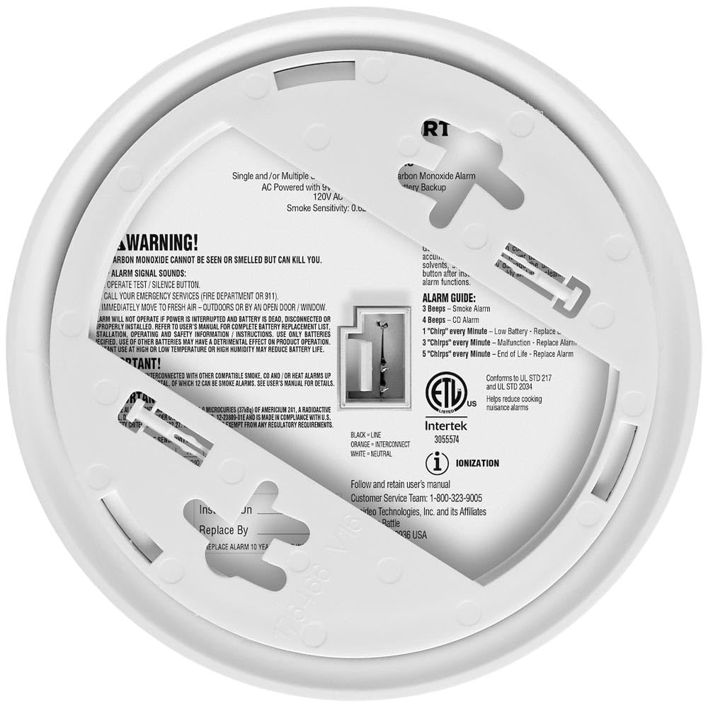 BRK First Alert SMICO100-AC battery backup ensures operation during power outages