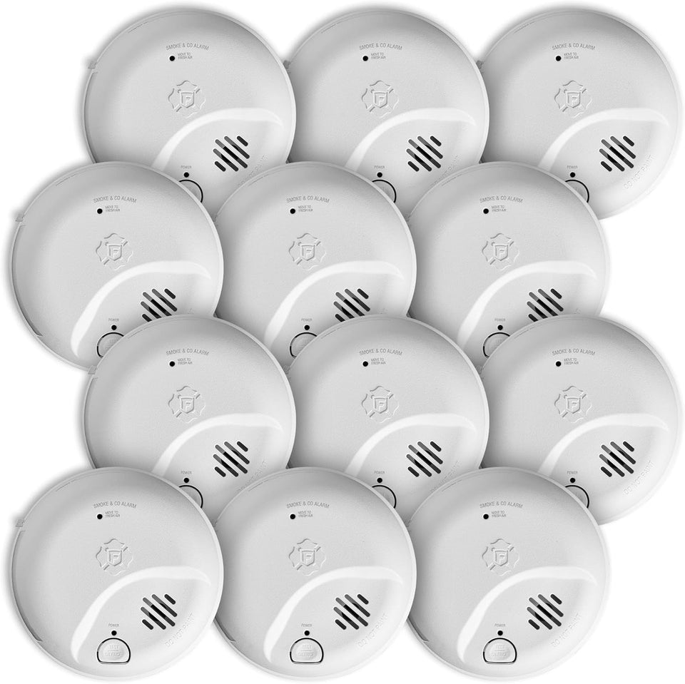 BRK SMI100-AC hardwire interconnect smoke alarm with battery backup for continuous protection during outages.
