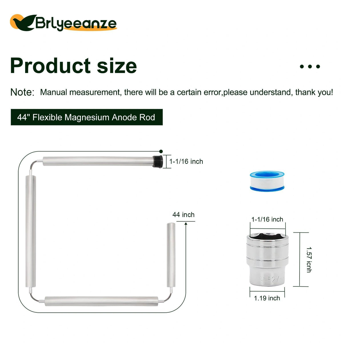 Four-segment hinged Brlyeeanze design simplifies replacement in compact water heaters