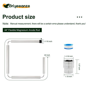 Four-segment hinged Brlyeeanze design simplifies replacement in compact water heaters