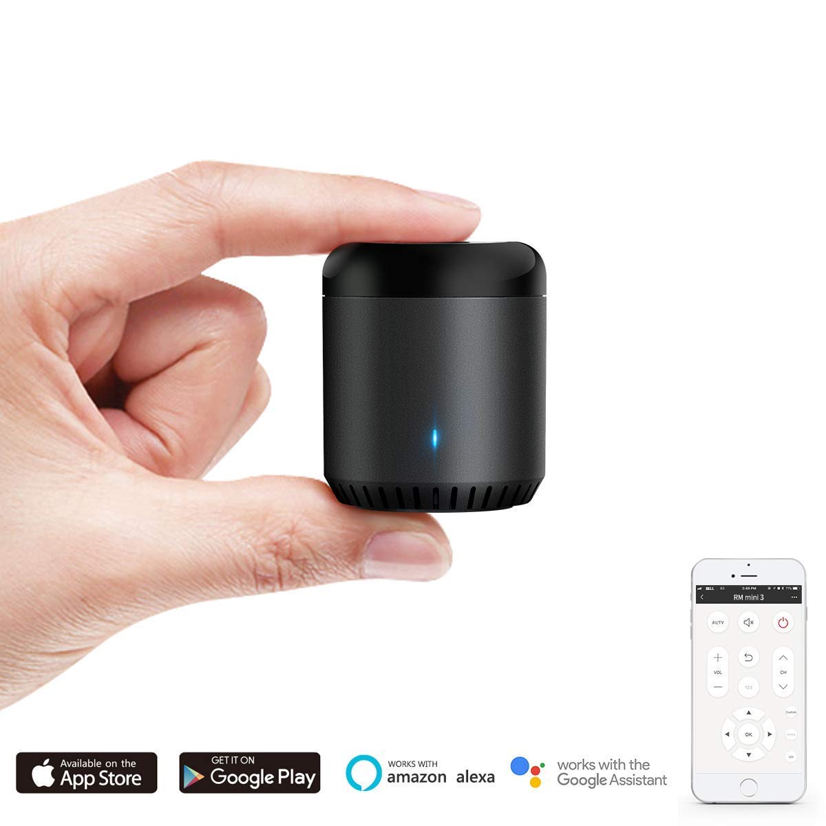 BroadLink RM Mini 3 app control for remote management