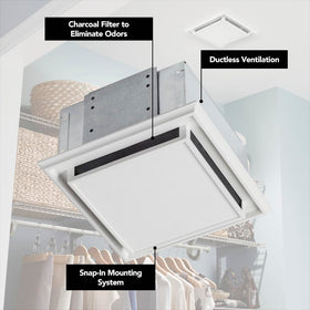 Broan-NuTone 682 paintable grille blends with decor for seamless aesthetics