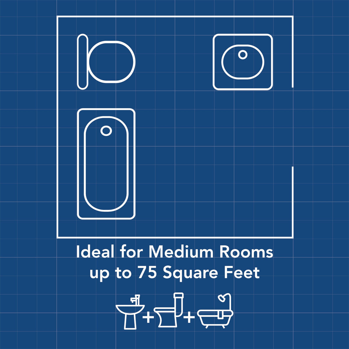 Broan-NuTone BEL8 operates quietly at 1.5 sones for peaceful bathrooms.