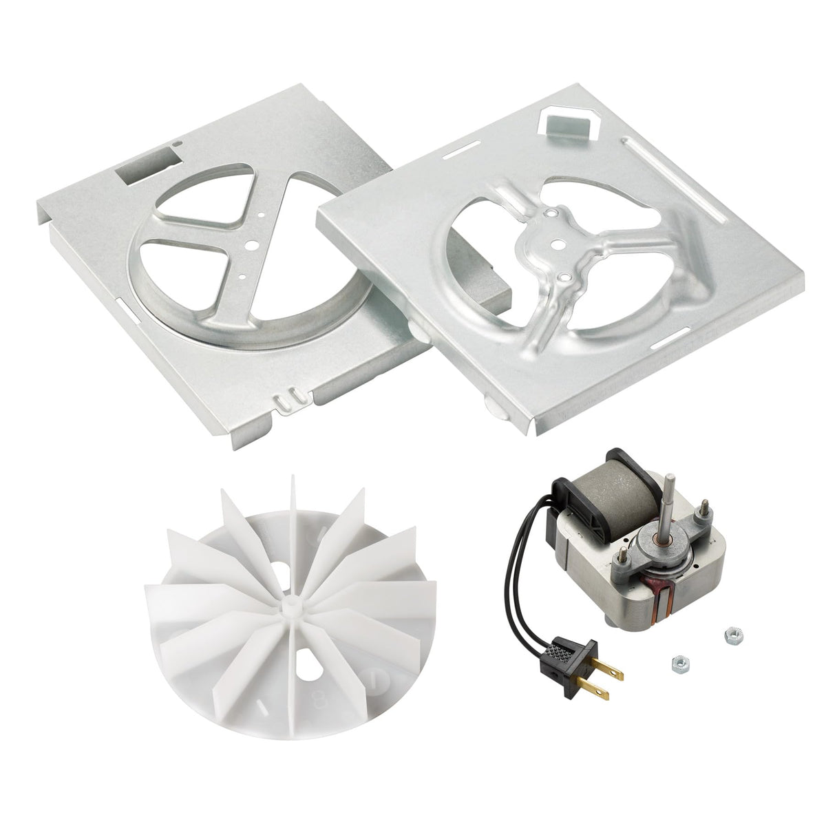 Broan-NuTone RE70BN motor kit front view, ideal for easy bathroom airflow upgrade.