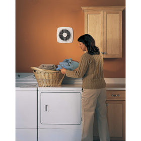 Interior-view damper and bird screen in 509S reduce backdrafts and debris.