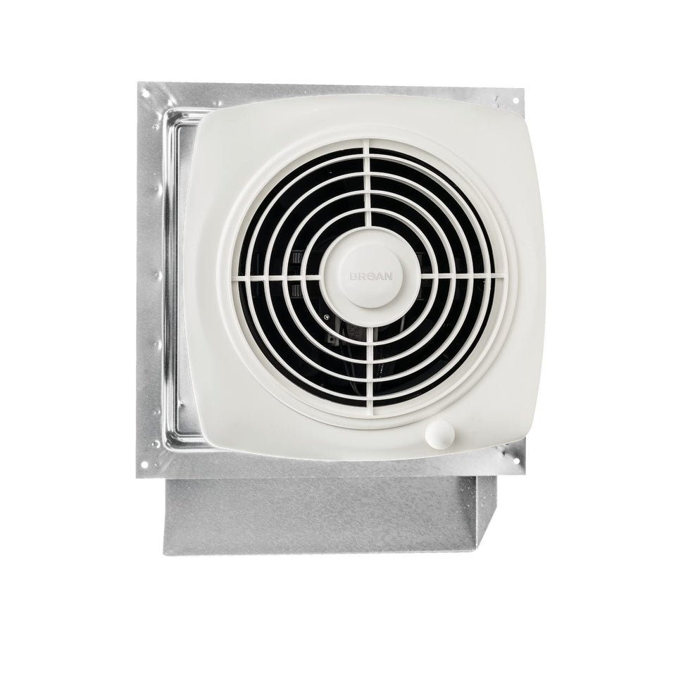 Broan-NuTone 509S wall vent cover with exterior cap enables quick, clean installation.